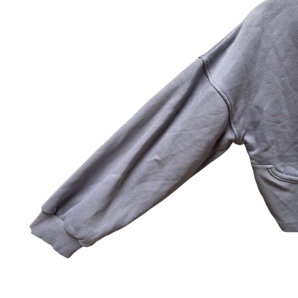 Lot of‎ 2 Missguided & DSG Cropped Long Sleeve Shirt/Sweatshirts Beige & Gray SM - Picture 4 of 13